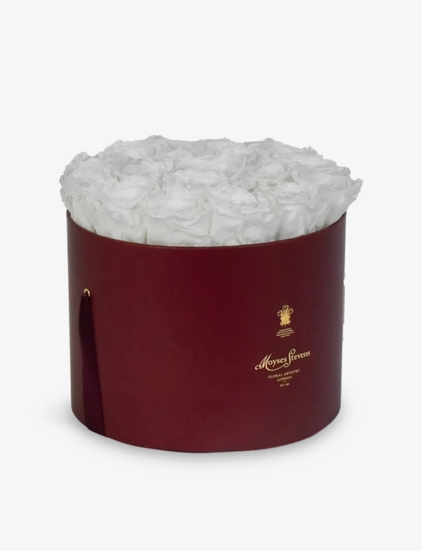 Pure Infinity Roses Small Preserved Rose Hat Box