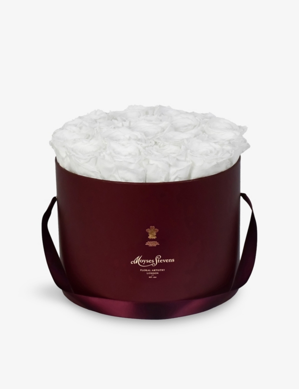 Pure Infinity Roses Small Preserved Rose Hat Box