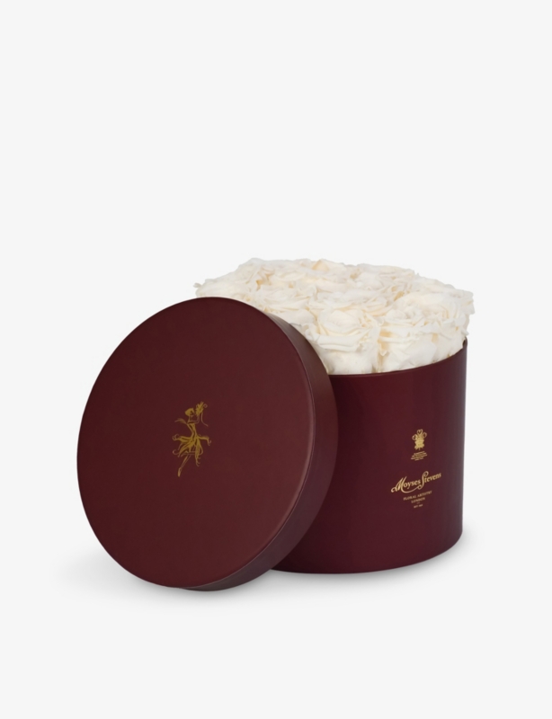 Rose Eternity Small Preserved Rose Stem Hat Box