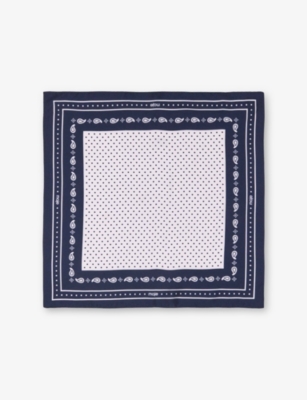 MAJE: Bandana-Print Silk-Twill Scarf