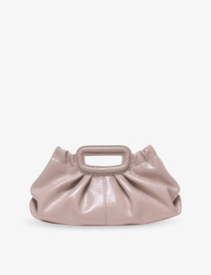 Womens Maje Mini Naplak Leather Clutch