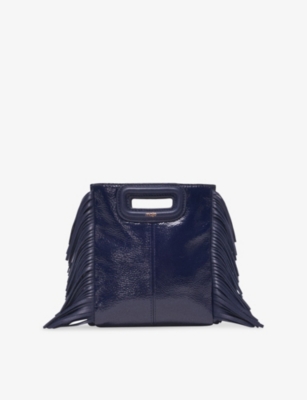 MAJE: Mini M Branded Leather Bag