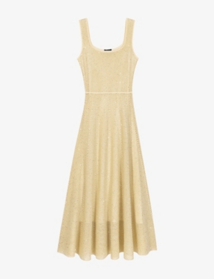 woman in gold dress painting GOLDEN WHIRL: Textured Impasto Figurative Oil Painting of Woman in Yellow  Dress