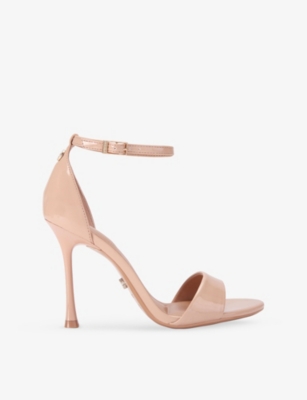 Carvela Womens Beige Incanto Faux-leather Heeled Sandals Eur 37 / 4 Uk In Pink