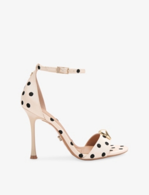 Carvela Womens White/comb Incanto Woven Heeled Sandals Eur 39 / 6 Uk In Neutral