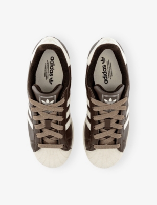 ADIDAS: Superstar II Leather Trainers