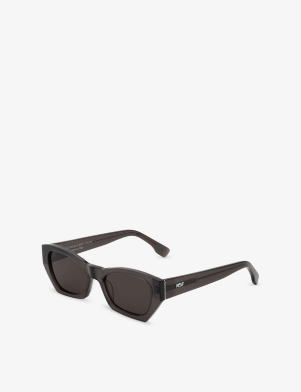 Amata Estate Liquirizia Rectangular-Frame Acetate Sunglasses