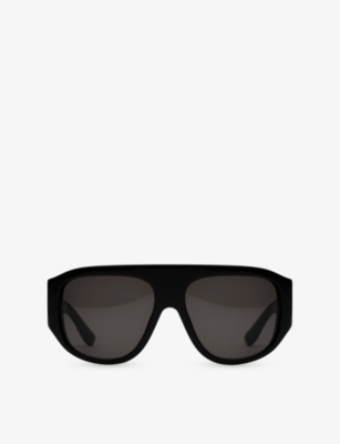RETRO SUPER FUTURE: Biscotto Aviator-Frame Acetate Sunglasses
