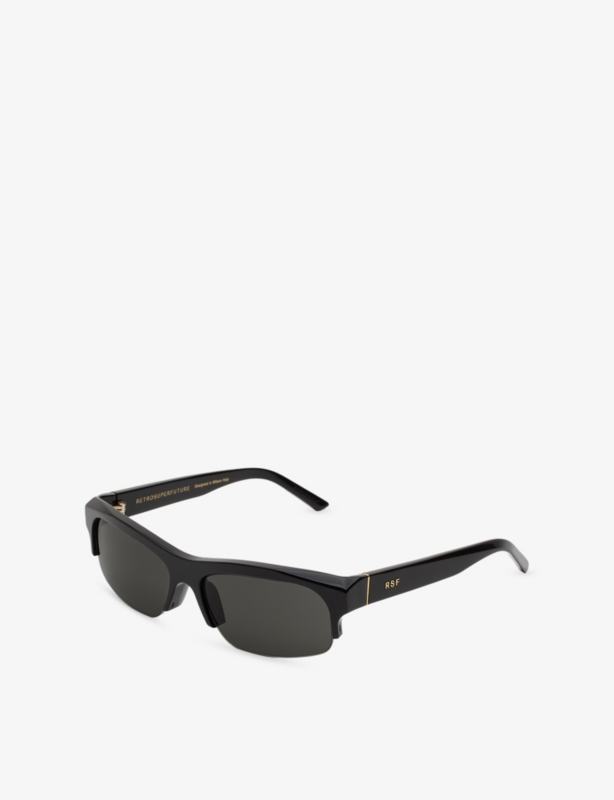 Scatto Rectangular-Frame Acetate Sunglasses