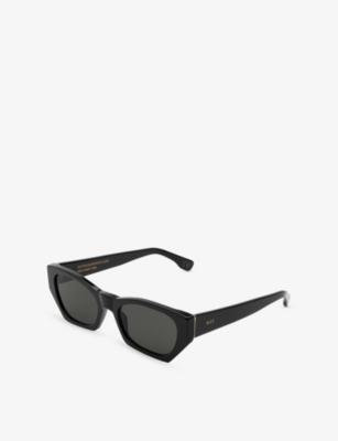 RETRO SUPER FUTURE: Amata Irregular-Frame Acetate Sunglasses
