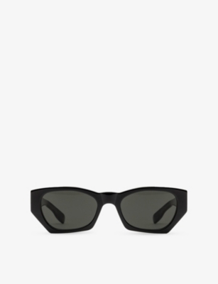 RETRO SUPER FUTURE: Amata Irregular-Frame Acetate Sunglasses
