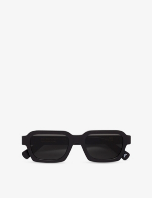 RETRO SUPER FUTURE: Caro Rectangular-Frame Acetate Sunglasses