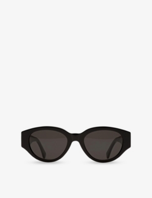 RETRO SUPER FUTURE: Drew Mama Oval-Frame Acetate Sunglasses