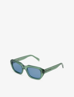 RETRO SUPER FUTURE: Miles Square-Frame Acetate Sunglasses