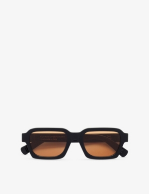 RETRO SUPER FUTURE: Caro Refined Square-Frame Acetate Sunglasses