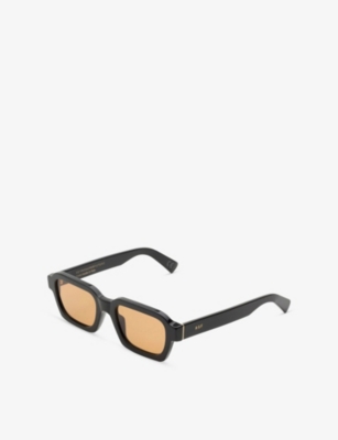 RETRO SUPER FUTURE: Caro Refined Square-Frame Acetate Sunglasses