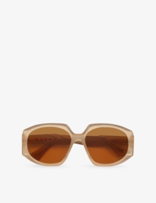 RETRO SUPER FUTURE: Arithiel Butterfly-Frame Acetate Sunglasses