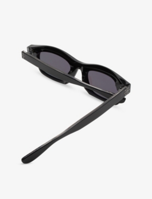 RETRO SUPER FUTURE: Max Rectangle-Frame Acetate Sunglasses