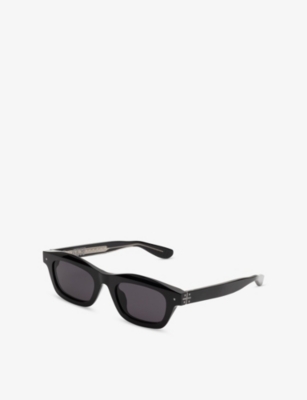 RETRO SUPER FUTURE: Max Rectangle-Frame Acetate Sunglasses