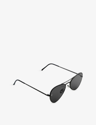 RETRO SUPER FUTURE: 8M3 Aviator-Frame Metal Sunglasses