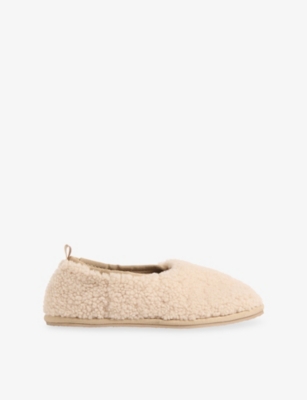 WHISTLES: Shearling Ballet Slippers