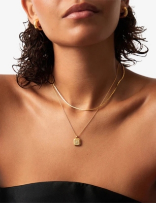 MISSOMA: Birthstone 18ct Yellow-Gold Vermeil Necklace