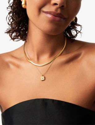 MISSOMA: Birthstone 18ct Yellow-Gold Vermeil Necklace