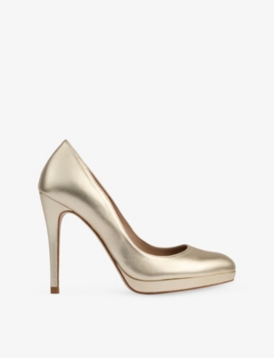 LK BENNETT - Sledge Metallic Platform Leather Courts | Selfridges.com