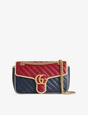 RESELFRIDGES: Pre-Loved Gucci GG Marmont Chain Leather Shoulder Bag