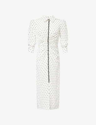 princess polly baby blue dress Carolina Herrera Black Jersey Flared Short Dress XS main image 1