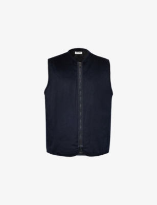 SOFT GOAT: V-Neck Knitted Wool and Cashmere-Blend Vest