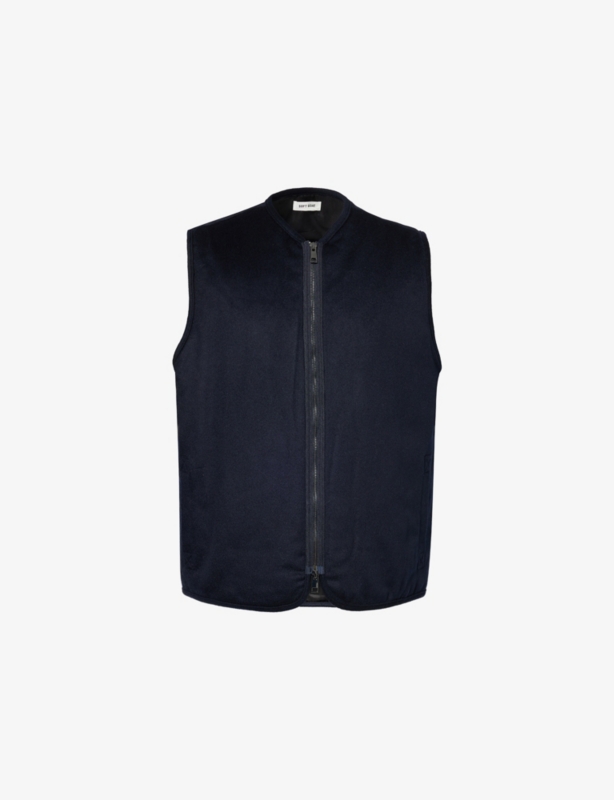 V-Neck Knitted Wool and Cashmere-Blend Vest