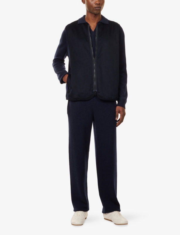 Straight-Leg Knitted Cashmere Trousers