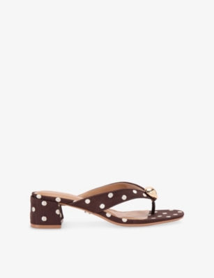 Carvela Womens Brown Sorano Woven Block-heel Sandals Eur 39 / 6 Uk