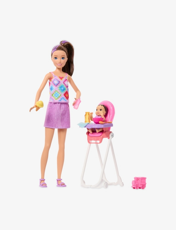 Skipper Family & Friends Babysitter Doll and Highchair Playset 32.5cm