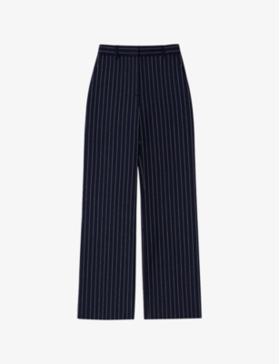 Womens Ro&Zo Pinstripe Tailored Woven Trousers