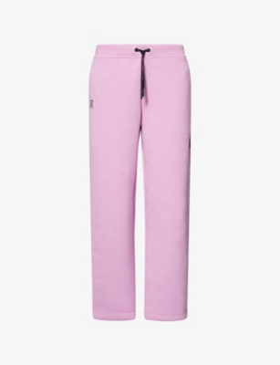 On Womens Purple Focus Tech Cott-blend Jogging Bottoms Xs