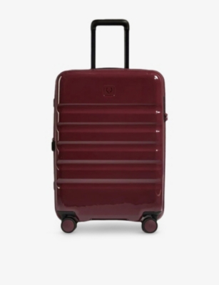 Antler Cedar Icon Stripe Medium 4-wheel Suitcase 66cm In Brown