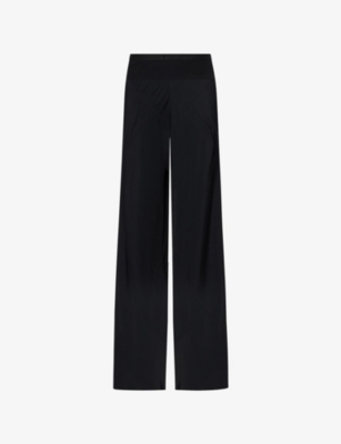 Womens Rick Owens Bias Straight-Leg Woven Trousers