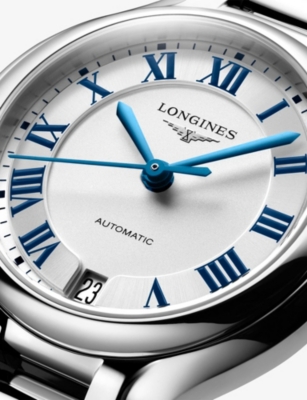 LONGINES: PrimaLuna Stainless-Steel Automatic Watch 34mm