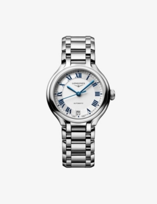 LONGINES: PrimaLuna Stainless-Steel Automatic Watch 34mm