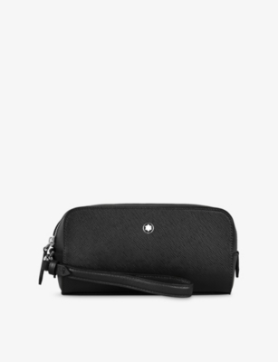 Montblanc Womens Small Toiletry Leather Clutch Bag