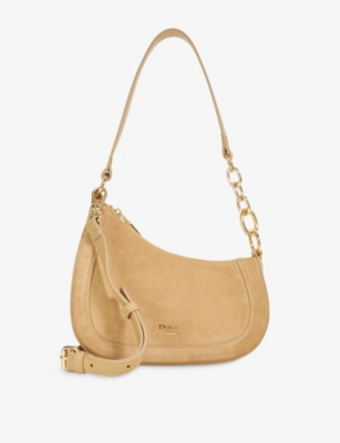 Womens Dune Direction Small Suede Shoulder Bag