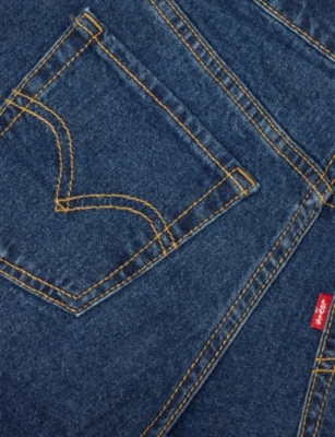 LEVIS: Frayed-Hem A-Line Denim Shorts 10-16 Years