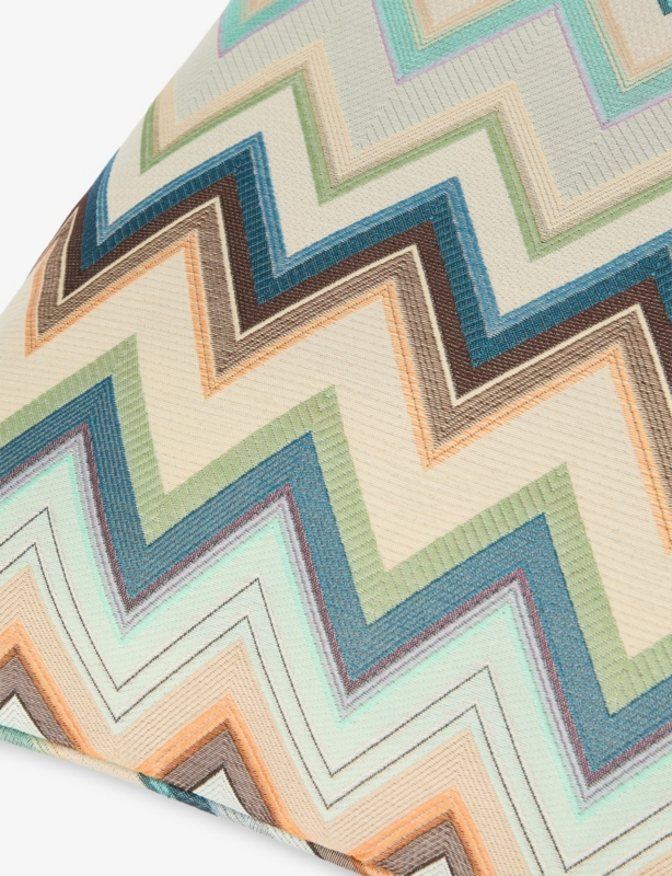 Agadir Zigzag-Pattern Cotton-Blend Cushion 40cm x 40cm