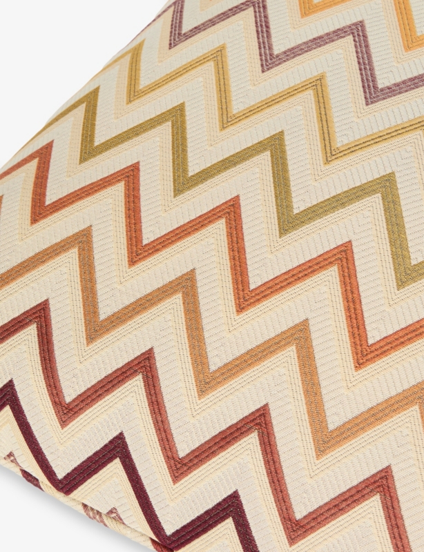 Watamu Zigzag-Pattern Cotton-Blend Cushion 40cm x 40cm
