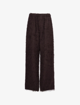 Womens The Frankie Shop Baxter Wide-Leg Fringed Trousers