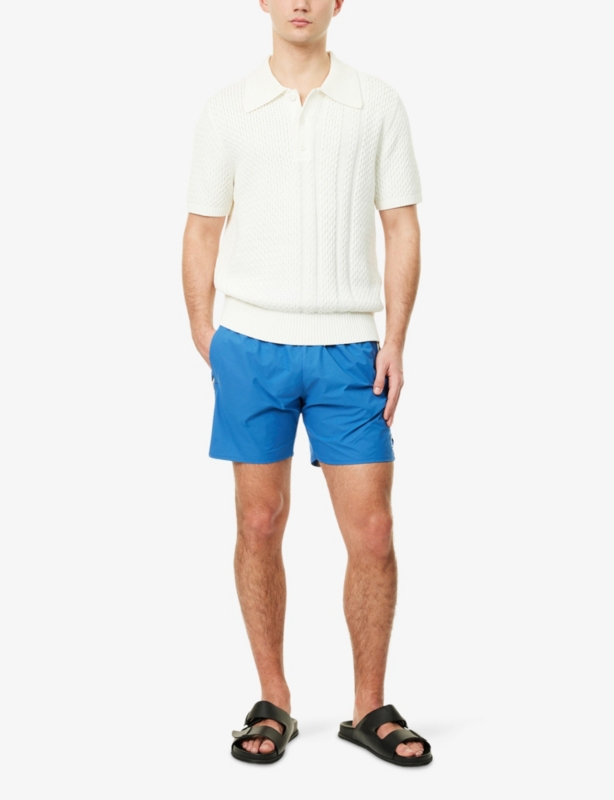 BOSS - Remy Contrast-Stripe Swim Shorts | Selfridges.com