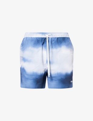 Mens Boss Two-Tone Swim Shorts