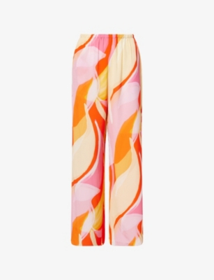 Womens Away That Day St Barts Wide-Leg Woven Trousers